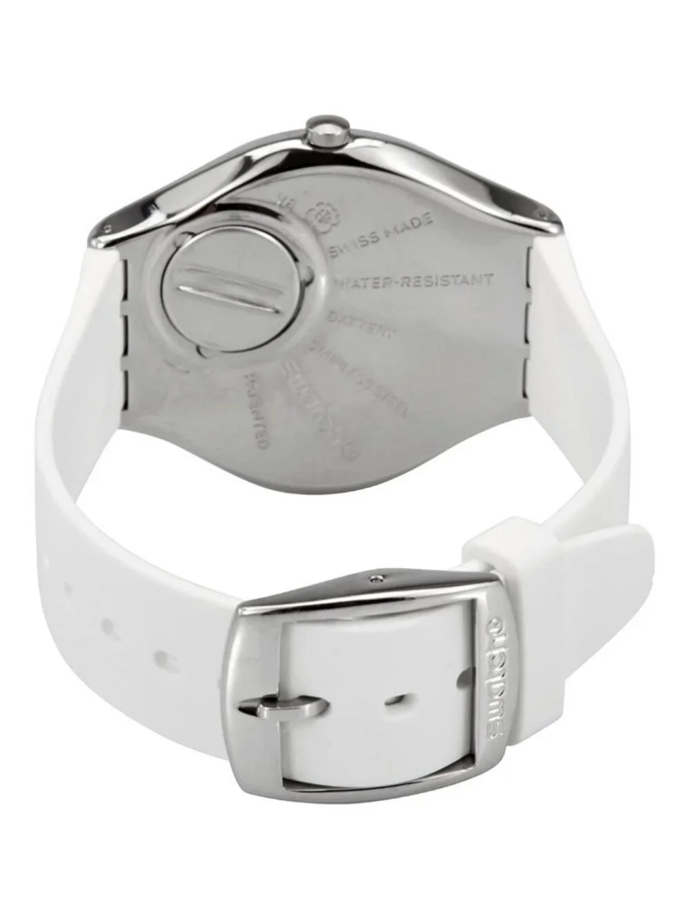 NWT Swatch Irony Skindoree Quartz Silver Dial Ladies Watch